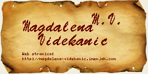 Magdalena Videkanić vizit kartica